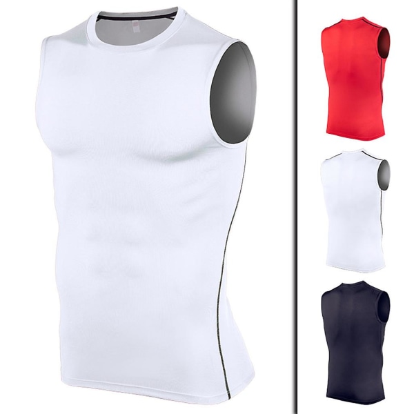 Sports Vest For Menstretch Tightfitnessclothesgymnasiumtrainingrunning Spee