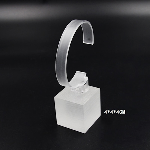 3-pack Akryl Armbandsställ Urvisningsställ Dekoration - Vit 4cm