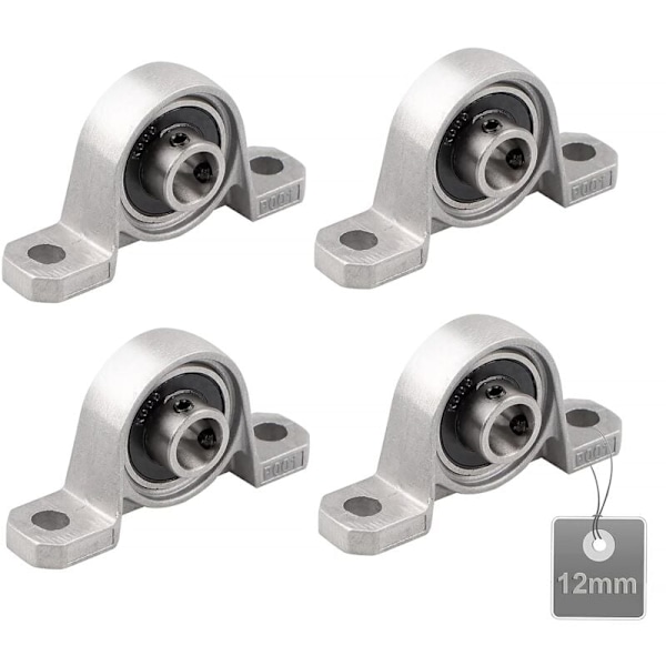 4 st Kullagerblock, Kullagerblock, Kullager, Zinklegeringlager, Kullagerblock, Kullager, med Solid Gjutjärnsbas