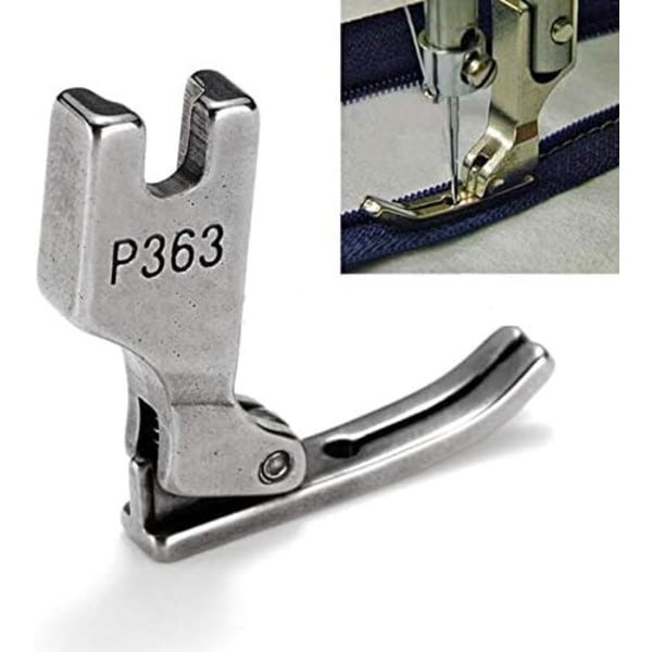 P363 Trykkfot med smal glidelås for industrielle symaskiner