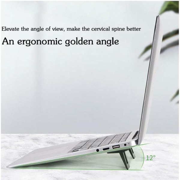 2 stk. bærbar computer standholder, foldbar bærbar ventileret bærbar computer bagageholder