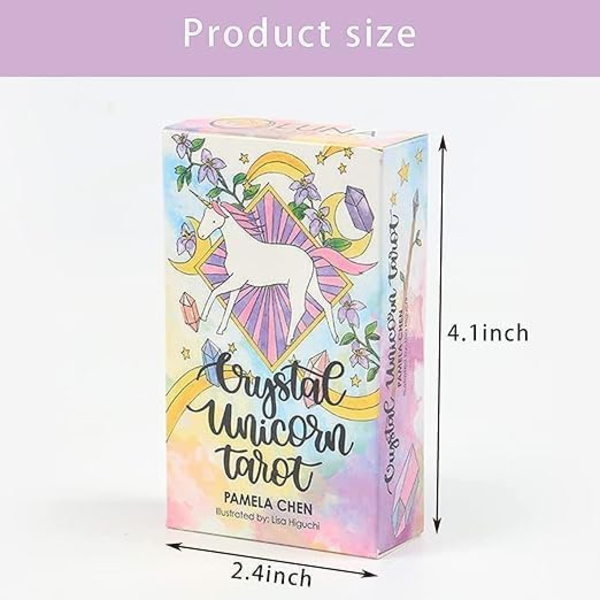 78 Witch Tarotkort kompatible Begyndere - Tarotkort med Elektronisk Version Tarotkort med Farverig Æske kompatible Brætspil Standard Størrelse De