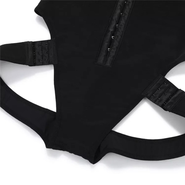 Kvinde Shapewear 2-i-1 højtaljede hofteløftebukser--xl(SORT)