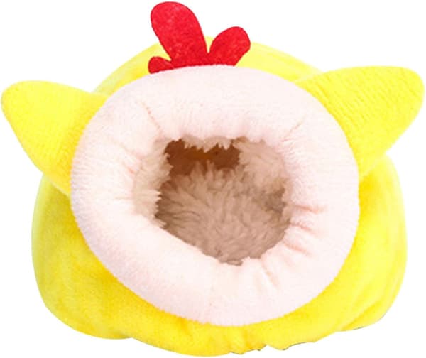 Varm hamster seng | Vinter marsvin seng gjemmested | Mini pinnsvin, 13X12X9CM
