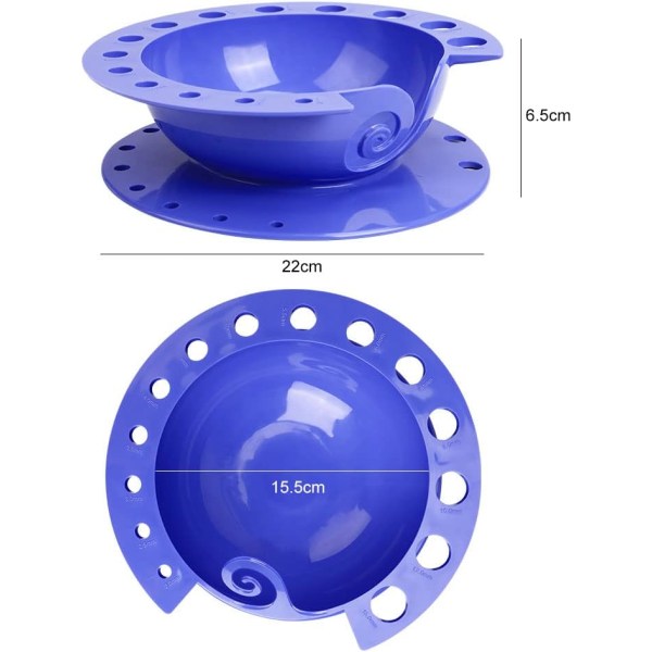 Garnbolle Stor Strikkebolleholder med Heklekrok Hullholder, Strikking Flat Bunn Ullballer Oppbevaringsarrangør Garn Oppbevaringsbolle for Kvinner Hekling Strikking Morsdag Julegave