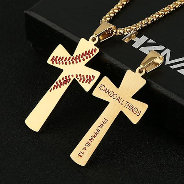 Baseball-ristiriipus, I CAN DO ALL THINGS STRENGTH Raamatun jae Ruostumaton