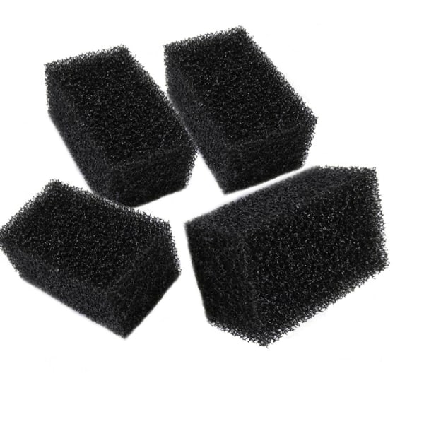 4 stk. Svart Filter Karbon Filterskum, 3.5*4.5*7.5cm