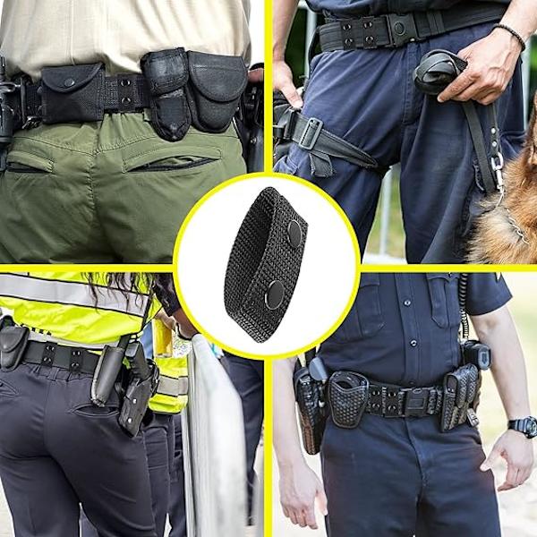 Bälteshållare med Dubbla Snappspännen för Bältesfäste Utomhussporter Militärt Utrustning Tillbehör Taktiskt Bälte Polisbälte Säkerhet