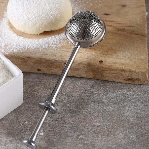 Baker's Dusting Wand for Sugar, Flour and Spices, Stainless Steel