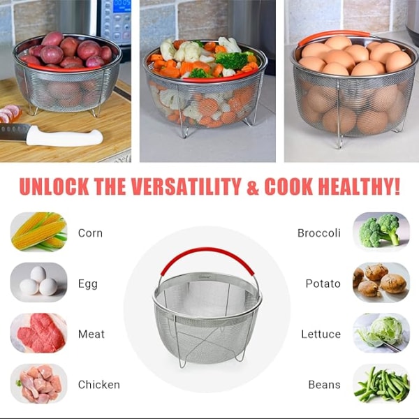 Ångkokare för Instant Pot tryckkokare, grå