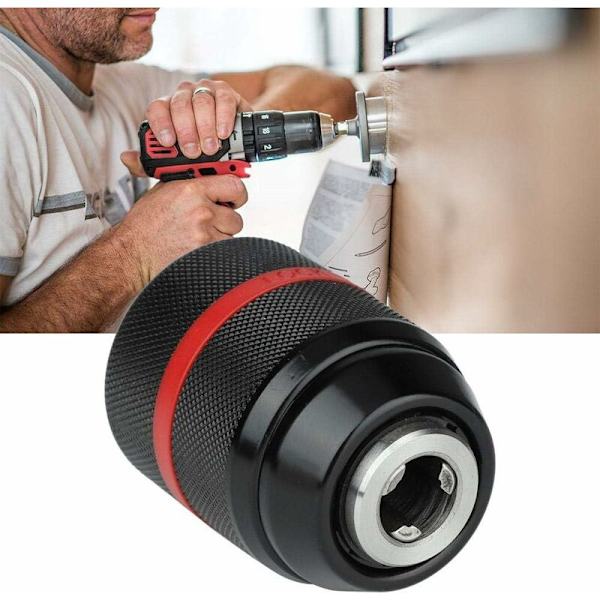Nyckellös chuck 1/2-20UNF Montering 2-13mm Borrchuck Multifunktionell Nyckellös chuck