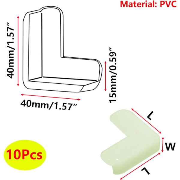 10 kappaletta pöydän kulmasuojaa, vauvan suojapöydän kulma, huonekalut C