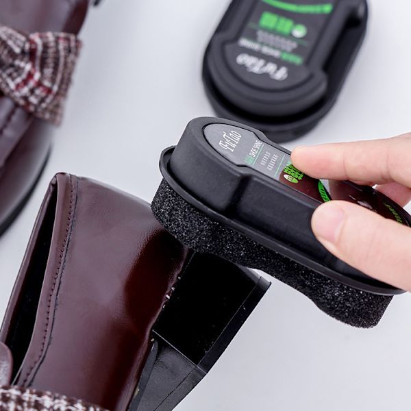 Quick Step : Instant skoputs svamp för alla lädergrejer och alla läderfärger : Perfekt för hemmabruk och resor 4 st