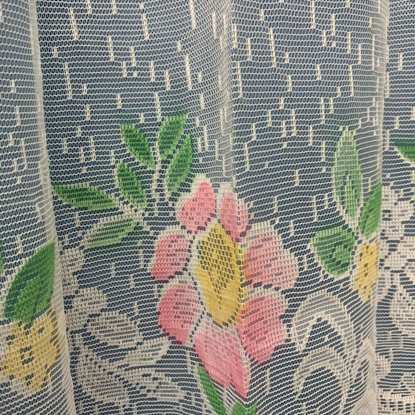 Broderade cafégardiner för köksgardiner Valance för fönster Tier Cur