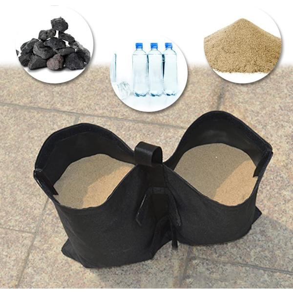 Paket med tunga, dubbelt sydda sandviktspåsar för pop-up-tält, parasoll, trädgårdspaviljonger, solskydd, markiser och skugga