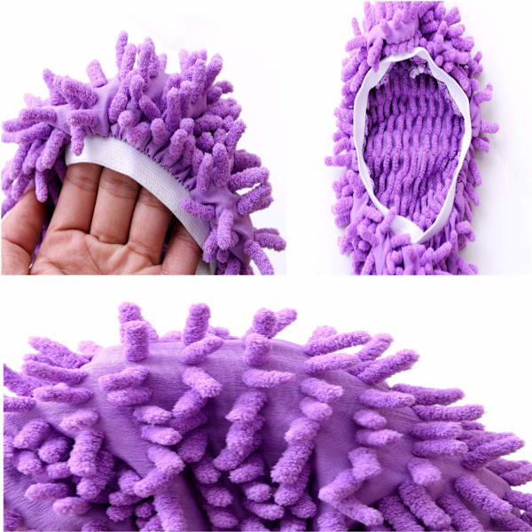 Mop Slipper Shoes 5 Paria - Mikrokuituinen Moppi Slipperit Lattianpuhdistus