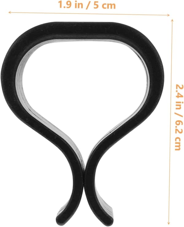 Rattanmöbelklämmor, 5 st, Svart, 5*6.2cm