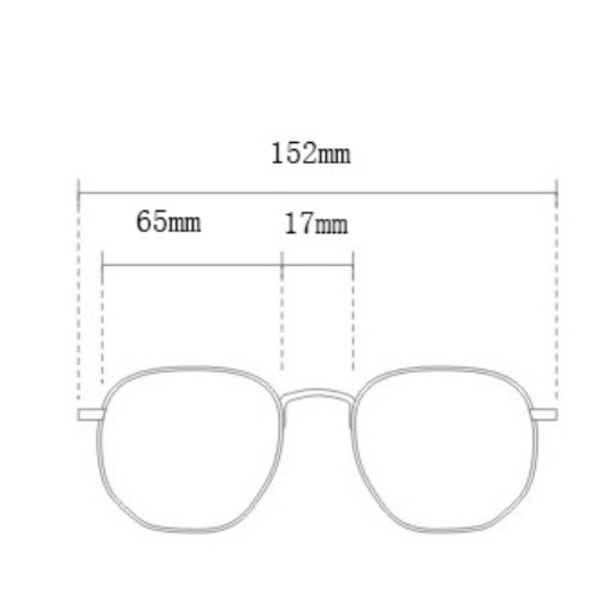Trendikkäät aurinkolasit naisille 14.9*5.6*14.7CM läpinäkyvä ruskea
