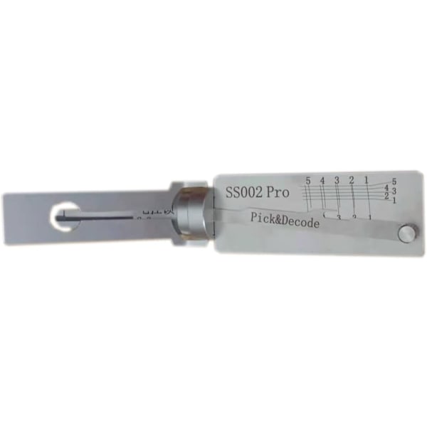 SS002 Lukkopoimintatyökalut, jotka ovat yhteensopivia Double Groove -ovien lukon kanssa, 2 in 1 Pro -dekooderi ja poimintatyökalut