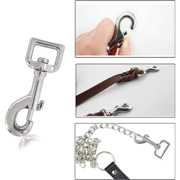 8 stycken vridbara öglekarbinhakar, vridbara avtryckarklämmor, 60 mm