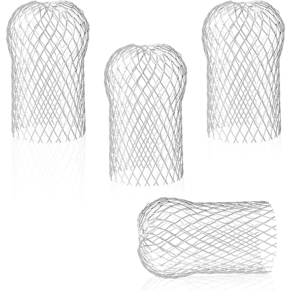Sett med 4 rustfrie takrennefilter, fleksible og holdbare takrennefilter for takrenner mot blader