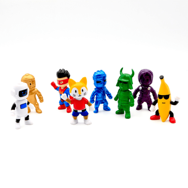 8 Pack Stumble Guys Game Action Figure Toys Miniatyrmodell Dockor