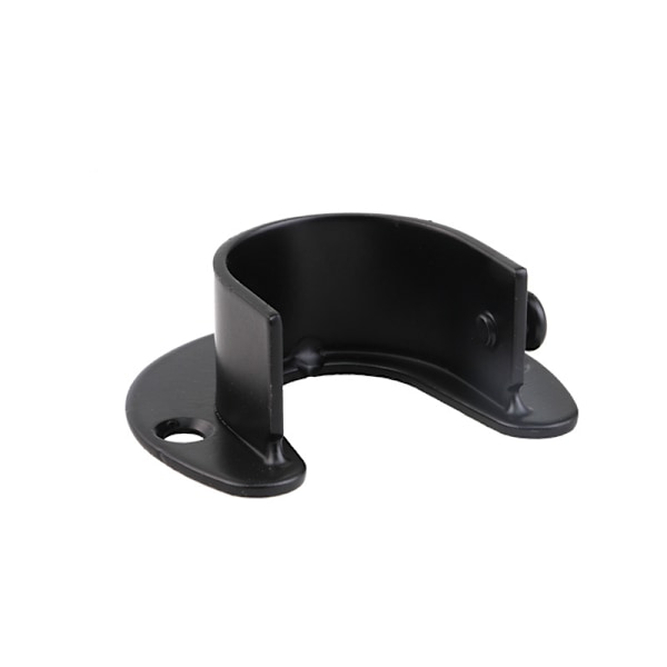 Svart Edition 4-pack U-formade garderobsstångsfästen i rostfritt stål för 32 mm S
