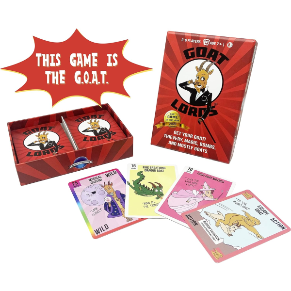 Goat Lords - Mest vanedannende kortspill for voksne, tenåringer, barn (Bo