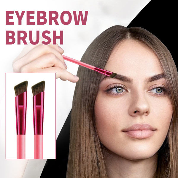 2 stk Makeup Brush Foundation øjenbrynsbørste 4 i 1 multifunktion