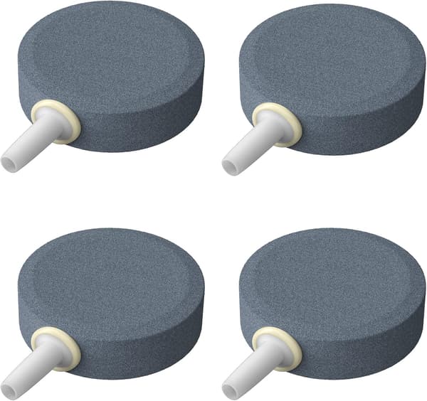 Akvarie Disc Bubbler 4cm Rund Oxygen Diffuser Bobleudløsningsværktøj til Nan