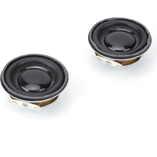 2 st 5w 4Ω Stereo Audio Högtalare 4cm Högtalare Horn för Mini Förstärkare, Metall Rund Inre Magnet Högtalare