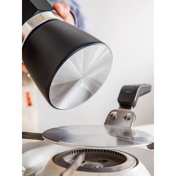 Adapter til induktionsplader til brug af kaffekander og kogegrej på