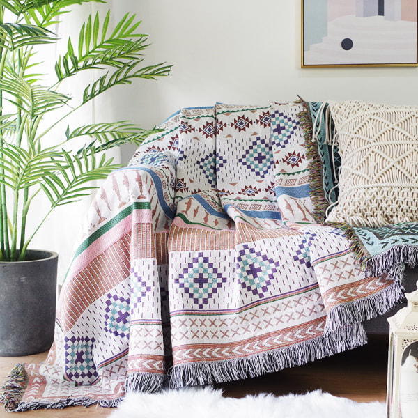 Sofatæppe Sødt dekorativt stolebetræk til sofa, seng, campingtæppe (180