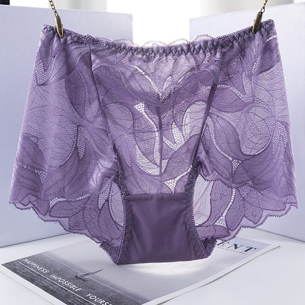 Sexiga underkläder för kvinnor damer sömlösa trosor dam spets trosor 3-pack X