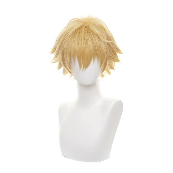 Dameparyk Kort Blond Paryk Cosplay Anime Paryk Halloween Unisex Cosplay Paryk Herreparyk Glat Syntetisk Paryk til Kostumefest Karnevalsfest