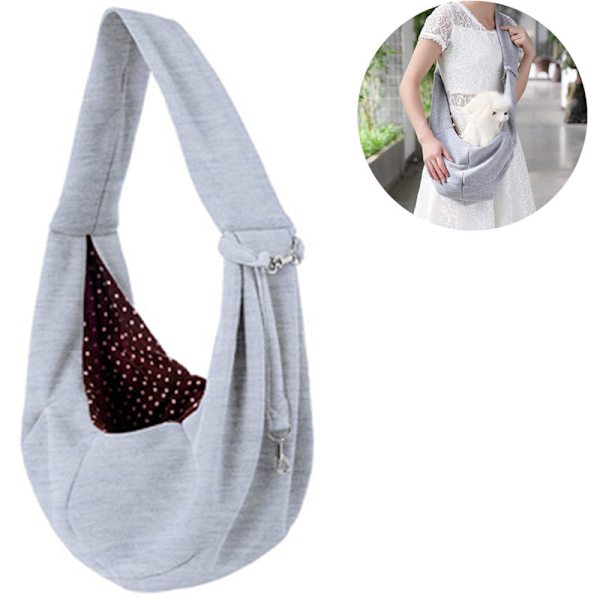 Koiran ja kissan kantolaukku - Hands Free Reversible Papoose Carrier Lemmikeille - Säädettävä - Pehmeä ja kassimalli - Sopii pennuille, pienille koirille ja kissoille matkustamiseen