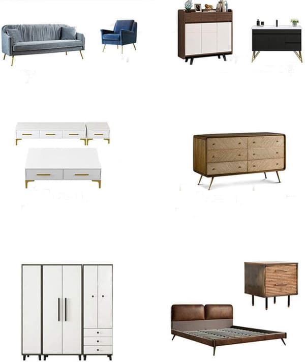 Møbelben 4 tommer / 10 cm Sofa ben, sæt med 4 møbelben Metal Trian