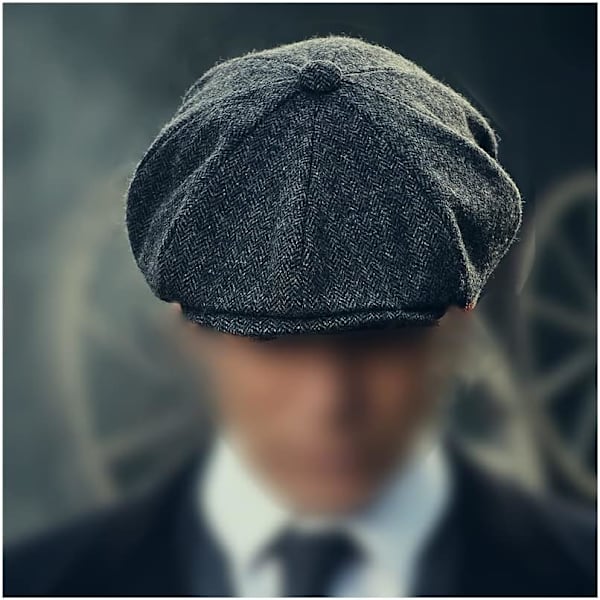 Stickad hatt Herr Tweed Newsboy Hat Beret Herringbone Gatsby Hats C