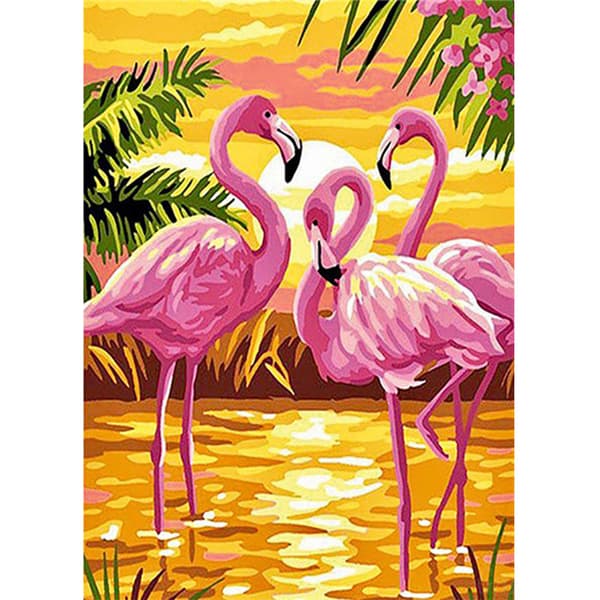 Flamingo Timanttimaalaus Premium Full Drill DIY 5D Timanttimaalaus