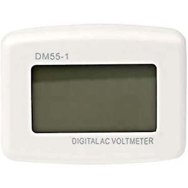 220v Blå Baggrundsbelyst Digital Lcd Voltmeter Panel Spændingstester Eu Stik Dm55