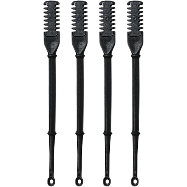 4 stk 2 i 1 Nesetrimmer, 360° Rotasjon Nesetrimmer Nesetrimmer for Menn Kvinner Dobbeltsidig med Ørepinsett Bærbar Nesebørsteremover