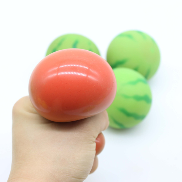 4 stk Stressball / Squeeze ball - Vannmelon Grønn