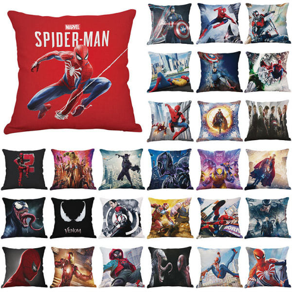 SpiderMan 1-delad örngott - Dubbelsidigt Supermjukt sängkläder för barn - Featu