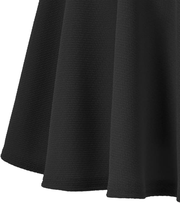 Kvinde Basic Versatile Stretch Flare Casual Mini Skate Skirt,XL