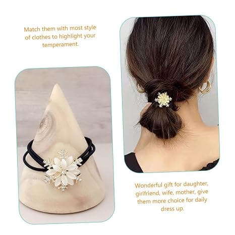 6 st snöflinga flicka hårband elastiska hårband hår scrunchie scrunchies H
