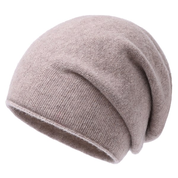 Cashmere Slouchy Knit Beanie Hat for Women Vinter Myk Varm Dame Ull Kni