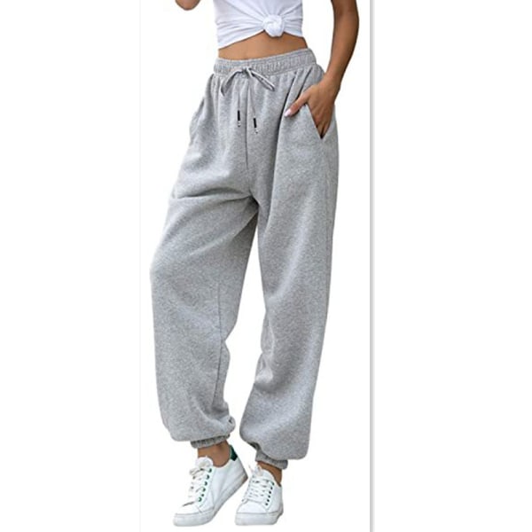 Cinch Bottom joggebukse for kvinner med lommer Grå XL-kode