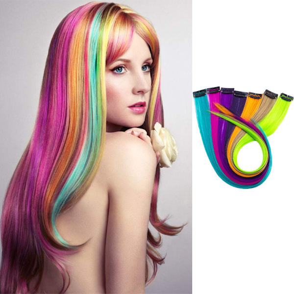 Clip-on løkker / Hår extensions - 20 farger