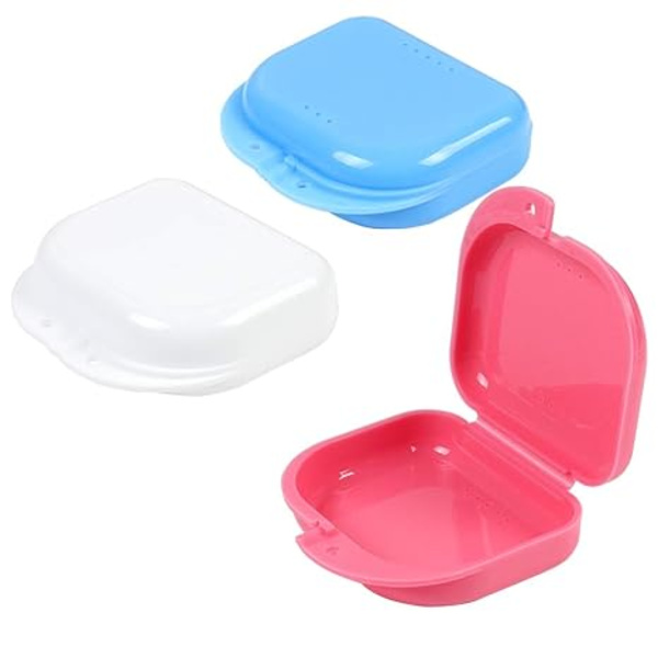 Retainer Case Denture Storage Box Case Oral Protective Case med lufthål 3