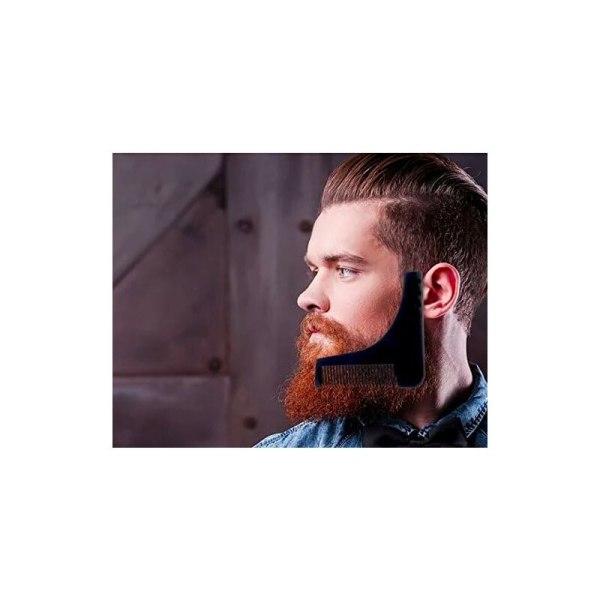 Miracle skægskabelon, model Razor hjælper kun til en ordentlig barbering af skæg